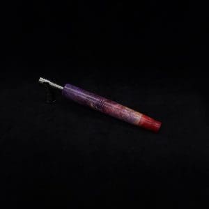 This image portrays Straight Taper XL Cosmic Burl-Dynavap Stem + Book-Matched M.P. - NEW! by Dovetail Woodwork.