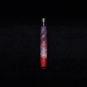 This image portrays Straight Taper XL Cosmic Burl-Dynavap Stem + Book-Matched M.P. - NEW! by Dovetail Woodwork.