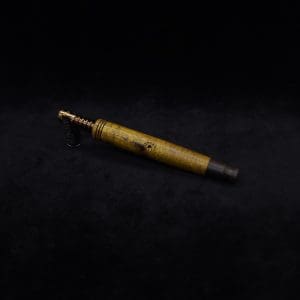 This image portrays Straight Taper XL Burl-Dynavap Stem + Blackwood M.P. - NEW! by Dovetail Woodwork.