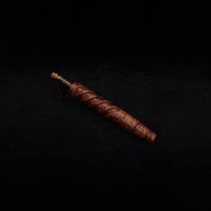 This image portrays Helical Dynavap XL Exhibition Grade Thuya Burl Stem + Matching Mouthpiece-NEW! by Dovetail Woodwork.