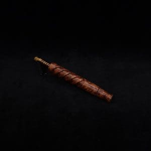 This image portrays Helical Dynavap XL Exhibition Grade Thuya Burl Stem + Matching Mouthpiece-NEW! by Dovetail Woodwork.