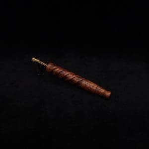 This image portrays Helical Dynavap XL Exhibition Grade Thuya Burl Stem + Matching Mouthpiece-NEW! by Dovetail Woodwork.