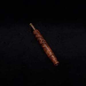 This image portrays Helical Dynavap XL Exhibition Grade Thuya Burl Stem + Matching Mouthpiece-NEW! by Dovetail Woodwork.