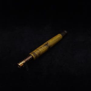 This image portrays Straight Taper XL Burl-Dynavap Stem + Blackwood M.P. - NEW! by Dovetail Woodwork.