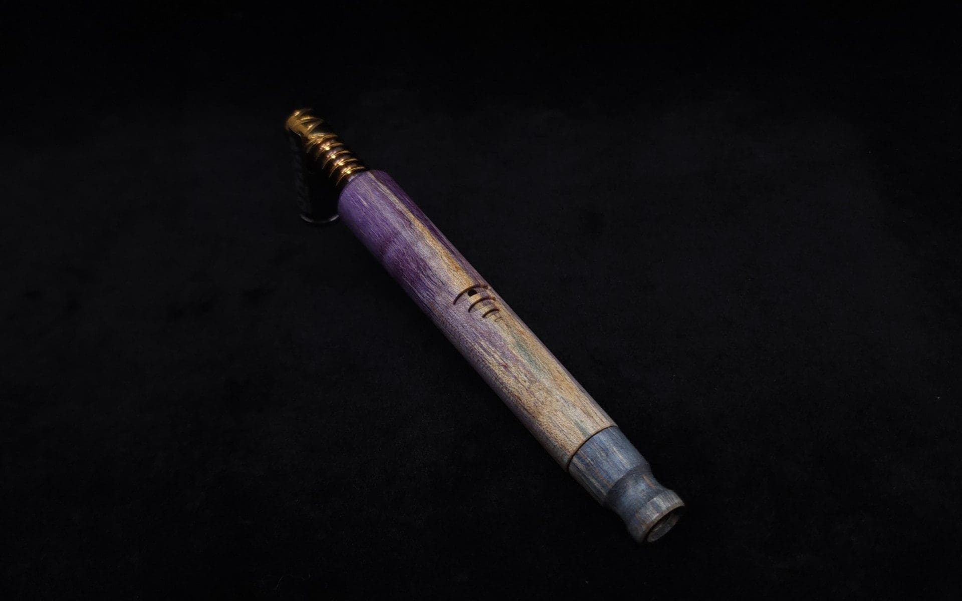 This image portrays Blunt Dynavap XL Burl Stem + Book-Matched M.P.-NEW! by Dovetail Woodwork.