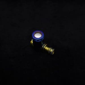 This image portrays HyperDyn Tip & Cap Kit-Anodized (Royal Blue/Gold) NEW! by Dovetail Woodwork.