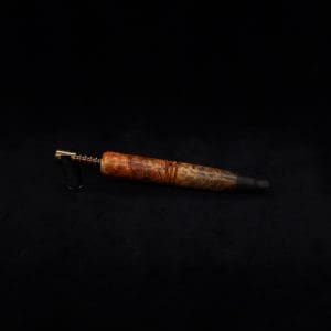 This image portrays Straight Taper XL-Dynavap Burl Stem + Striped Ebony M.P. - NEW! by Dovetail Woodwork.