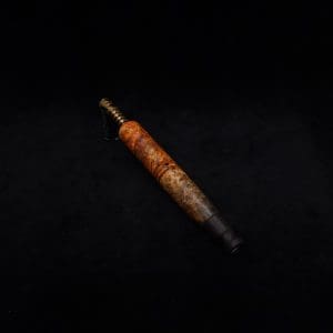 This image portrays Straight Taper XL-Dynavap Burl Stem + Striped Ebony M.P. - NEW! by Dovetail Woodwork.