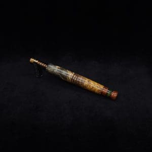 This image portrays Straight Taper XL-Dynavap Burl Hybrid Stem + Cocobolo Hybrid M.P. - NEW! by Dovetail Woodwork.