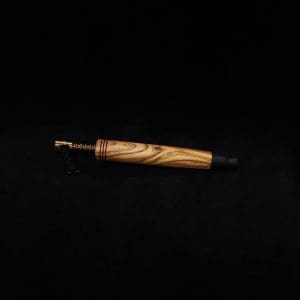 This image portrays Straight Taper XL-Dynavap Stem + Striped Ebony M.P. - NEW! by Dovetail Woodwork.