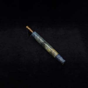 This image portrays Straight Taper XL-Dynavap Burl Stem + Matching M.P. - NEW! by Dovetail Woodwork.