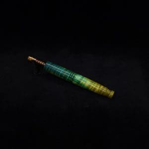 This image portrays Straight Taper XL-Dynavap Burl Stem + Book-Matched M.P. - NEW! by Dovetail Woodwork.