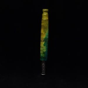 This image portrays Straight Taper XL-Dynavap Burl Stem + Book-Matched M.P. - NEW! by Dovetail Woodwork.