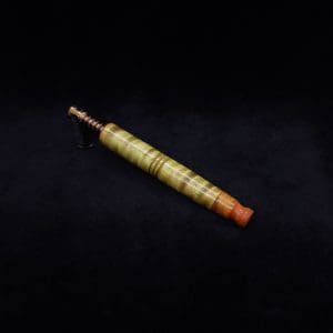 This image portrays Straight Taper XL-Dynavap Burl Stem + Book-Matched M.P. - NEW! by Dovetail Woodwork.