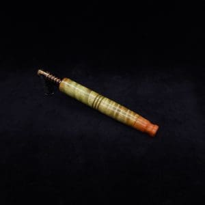 This image portrays Straight Taper XL-Dynavap Burl Stem + Book-Matched M.P. - NEW! by Dovetail Woodwork.