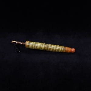 This image portrays Straight Taper XL-Dynavap Burl Stem + Book-Matched M.P. - NEW! by Dovetail Woodwork.