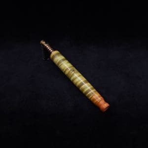 This image portrays Straight Taper XL-Dynavap Burl Stem + Book-Matched M.P. - NEW! by Dovetail Woodwork.