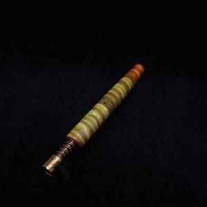 This image portrays Straight Taper XL-Dynavap Burl Stem + Book-Matched M.P. - NEW! by Dovetail Woodwork.