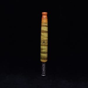 This image portrays Straight Taper XL-Dynavap Burl Stem + Book-Matched M.P. - NEW! by Dovetail Woodwork.