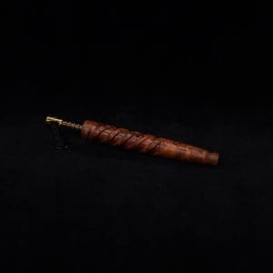 This image portrays Helical Dynavap XL Exhibition Grade Thuya Burl Stem + (2) Mouthpieces-NEW! by Dovetail Woodwork.