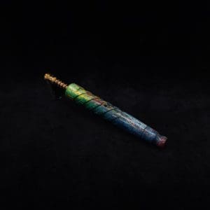 This image portrays Helical Dynavap XL Color Spectrum Burl Stem + Book-Matched M.P.-NEW! by Dovetail Woodwork.