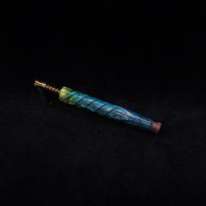 This image portrays Helical Dynavap XL Color Spectrum Burl Stem + Book-Matched M.P.-NEW! by Dovetail Woodwork.