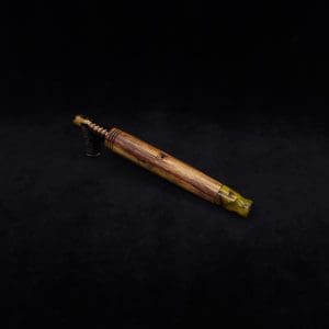 This image portrays Straight Taper XL-Dynavap Burl Stem + Matching M.P. - NEW! by Dovetail Woodwork.