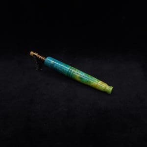 This image portrays Straight Taper XL-Dynavap Burl Stem + Book-Matched M.P. - NEW! by Dovetail Woodwork.