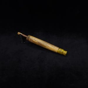 This image portrays Straight Taper XL-Dynavap Burl Stem + Matching M.P. - NEW! by Dovetail Woodwork.