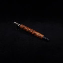 This image portrays Helical Dynavap XL Exhibition Grade Thuya Burl Stem + Matching Mouthpiece-NEW! by Dovetail Woodwork.