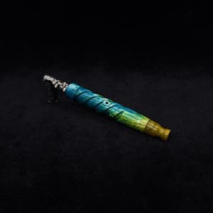 This image portrays Helical Dynavap XL Burl Stem + Matching M.P.-NEW! by Dovetail Woodwork.