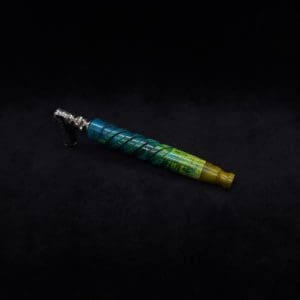 This image portrays Helical Dynavap XL Burl Stem + Matching M.P.-NEW! by Dovetail Woodwork.