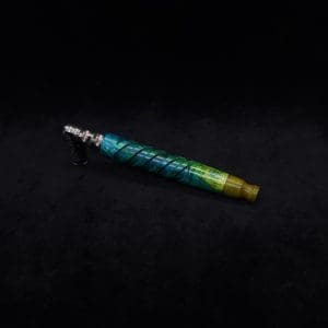 This image portrays Helical Dynavap XL Burl Stem + Matching M.P.-NEW! by Dovetail Woodwork.