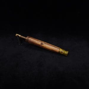 This image portrays Straight Taper XL-Dynavap Burl Stem + Matching M.P. - NEW! by Dovetail Woodwork.