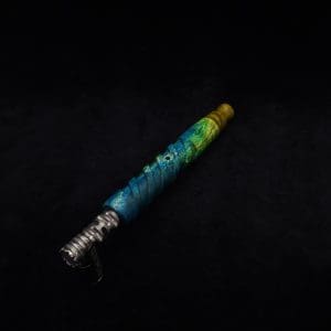 This image portrays Helical Dynavap XL Burl Stem + Matching M.P.-NEW! by Dovetail Woodwork.