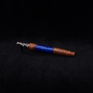 This image portrays Straight Taper XL-Dynavap Burl Hybrid Stem + Book-Matched M.P. - NEW! by Dovetail Woodwork.