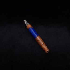 This image portrays Straight Taper XL-Dynavap Burl Hybrid Stem + Book-Matched M.P. - NEW! by Dovetail Woodwork.