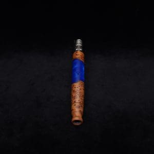 This image portrays Straight Taper XL-Dynavap Burl Hybrid Stem + Book-Matched M.P. - NEW! by Dovetail Woodwork.