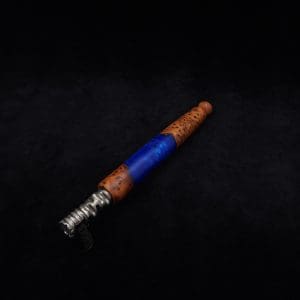 This image portrays Straight Taper XL-Dynavap Burl Hybrid Stem + Book-Matched M.P. - NEW! by Dovetail Woodwork.