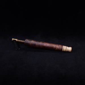 This image portrays Blunt/Spliff Dynavap XL Walnut Burl Stem (No Air-port) + Matched M.P.-NEW! by Dovetail Woodwork.