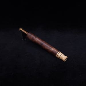 This image portrays Blunt/Spliff Dynavap XL Walnut Burl Stem (No Air-port) + Matched M.P.-NEW! by Dovetail Woodwork.