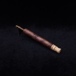 This image portrays Blunt/Spliff Dynavap XL Walnut Burl Stem (No Air-port) + Matched M.P.-NEW! by Dovetail Woodwork.