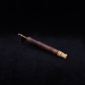 This image portrays Blunt/Spliff Dynavap XL Walnut Burl Stem (No Air-port) + Matched M.P.-NEW! by Dovetail Woodwork.