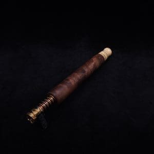 This image portrays Blunt/Spliff Dynavap XL Walnut Burl Stem (No Air-port) + Matched M.P.-NEW! by Dovetail Woodwork.