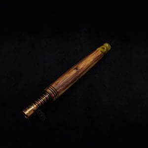 This image portrays Straight Taper XL-Dynavap Burl Stem + Matching M.P. - NEW! by Dovetail Woodwork.