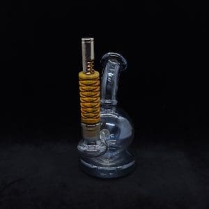 This image portrays Dynavap Spiraled 3D Weave14mm WPA/Stem-S.S. Metal Core-NEW! by Dovetail Woodwork.