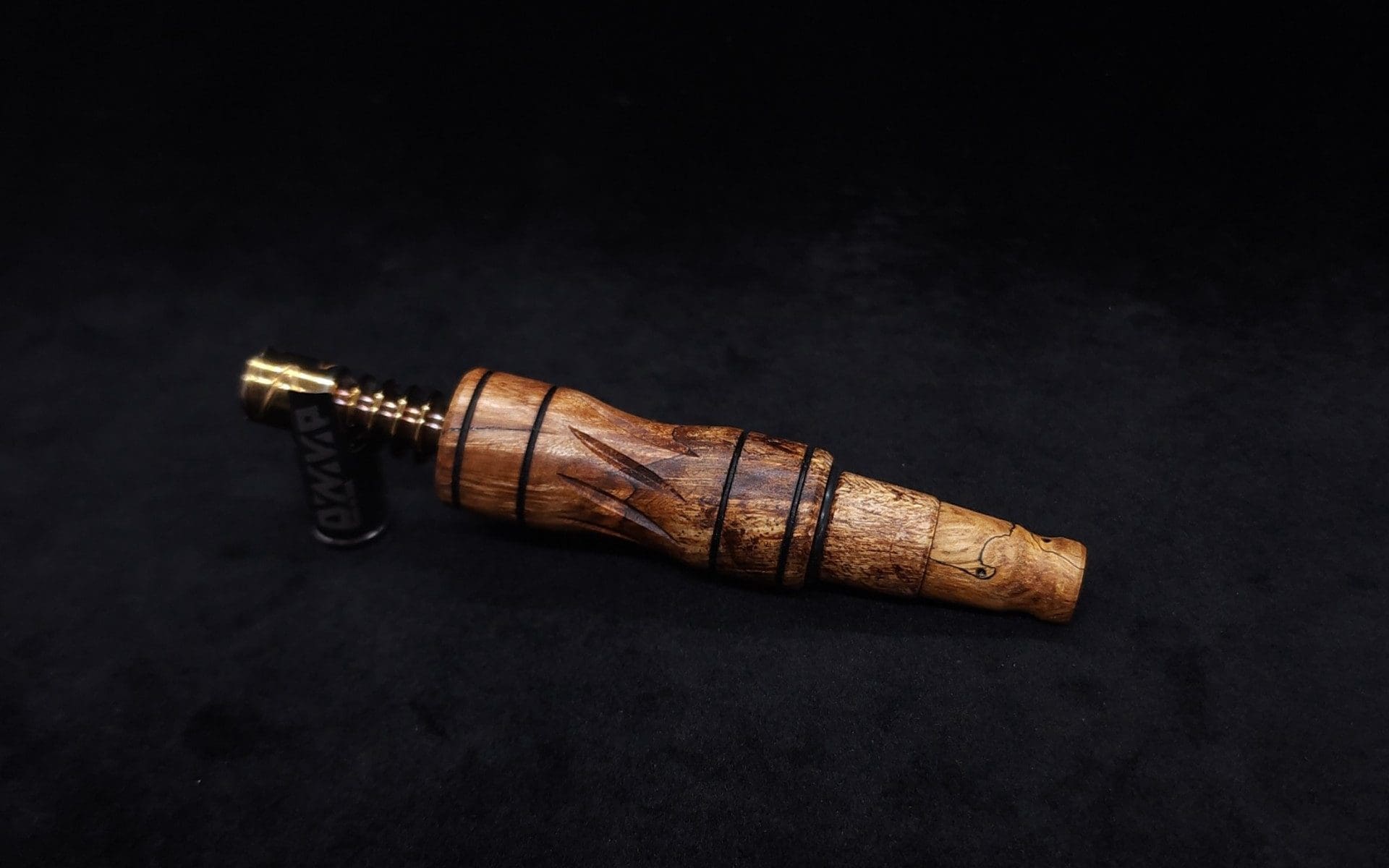 This image portrays Dynavap High Class 14mm WPA/Stem + Mouthpiece-NEW! by Dovetail Woodwork.