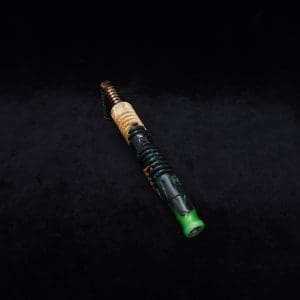 This image portrays Dynavap XL X-Fin Burl Hybrid Stem + Matching M.P.-NEW! by Dovetail Woodwork.