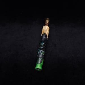 This image portrays Dynavap XL X-Fin Burl Hybrid Stem + Matching M.P.-NEW! by Dovetail Woodwork.