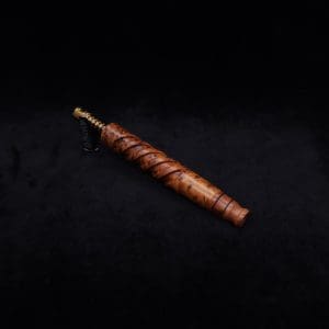 This image portrays Helical Dynavap XL Exhibition Grade Thuya Burl Stem + Matching High Class M.P.-NEW! by Dovetail Woodwork.